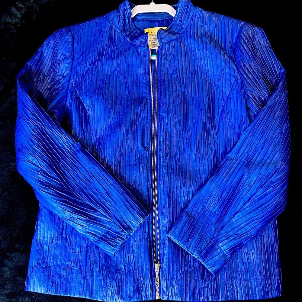 Blue A la Carte Zippered Jacket
